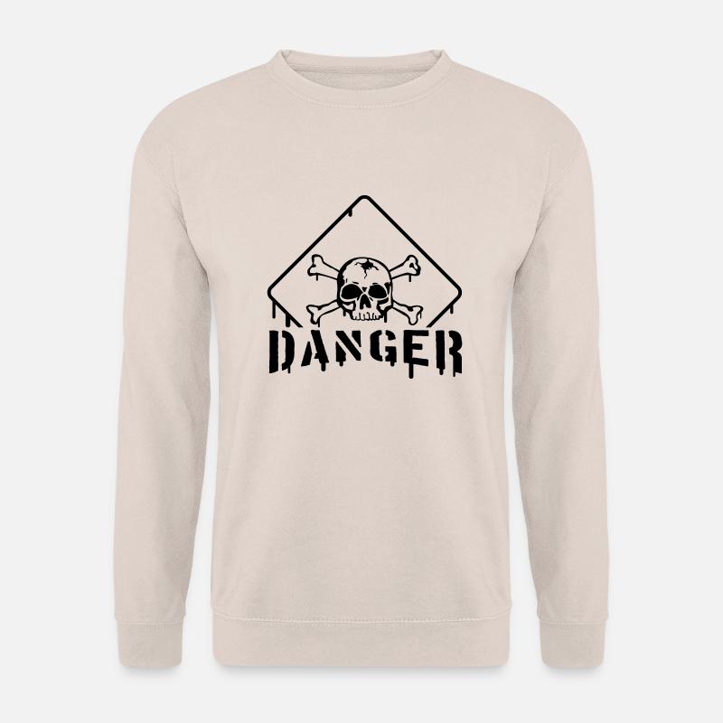 danger_2__f1 - Unisex Pullover - Sand