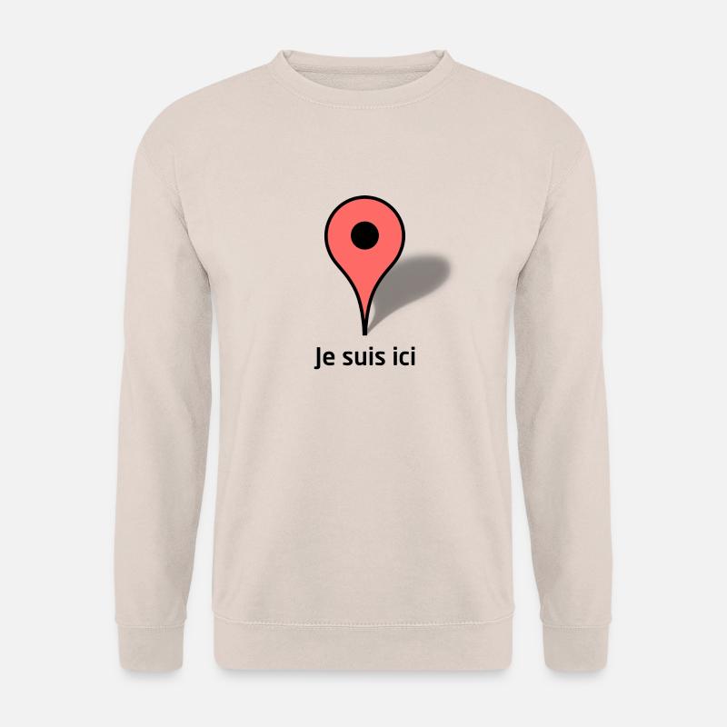 Ich befinde mich hier - Unisex Pullover - Sand