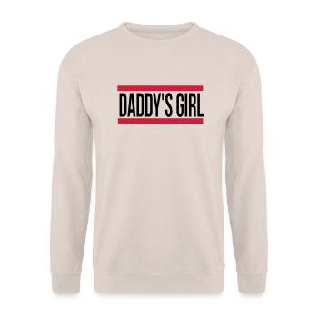 daddy´s girl - Unisex Pullover - Sand - Vorne - Alina (178cm) & Michal (187cm)