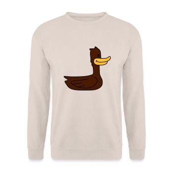 Funny Duck - Sweat-shirt Unisexe - sable - Devant - Alina (178cm) & Michal (187cm)