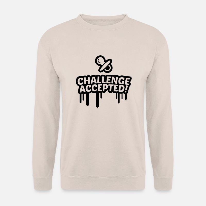 Dummy challenge accepted 1c. - Unisex Sweatshirt - sand
