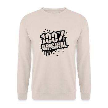 Stamp graffiti 100% original - Unisex Sweatshirt - sand - Front - Alina (178cm) & Michal (187cm)