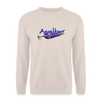 angeltour_norwegen_3c - Unisex Pullover - Sand - Vorne - Alina (178cm) & Michal (187cm)