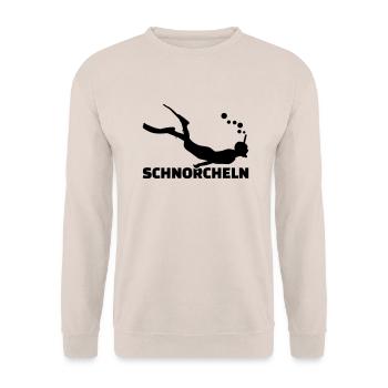 Schnorcheln - Unisex Pullover - Sand - Vorne - Alina (178cm) & Michal (187cm)