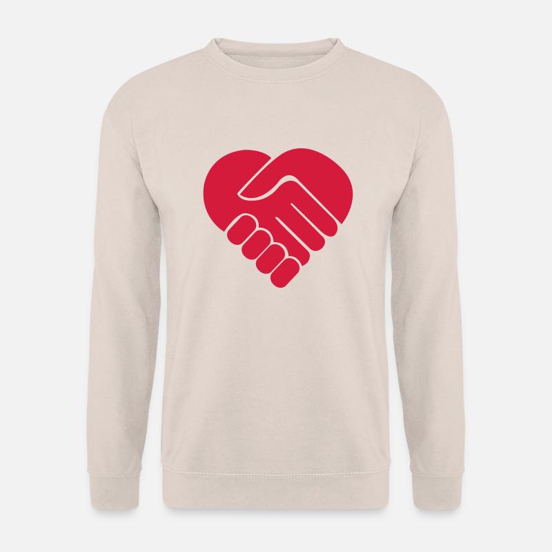haende_herz - Unisex Pullover - Sand