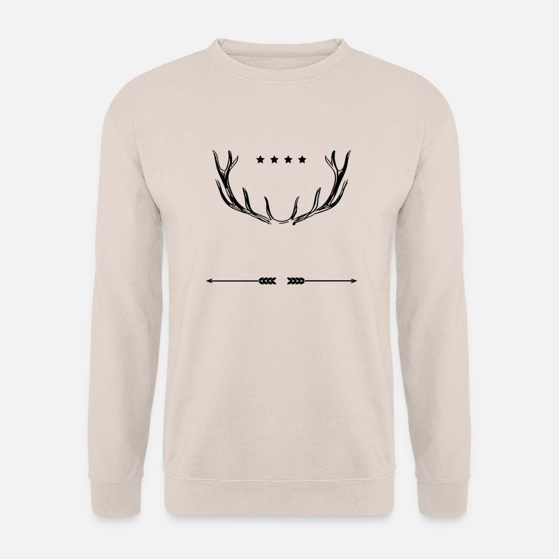 Hipster Antlers - Unisex Pullover - Sand