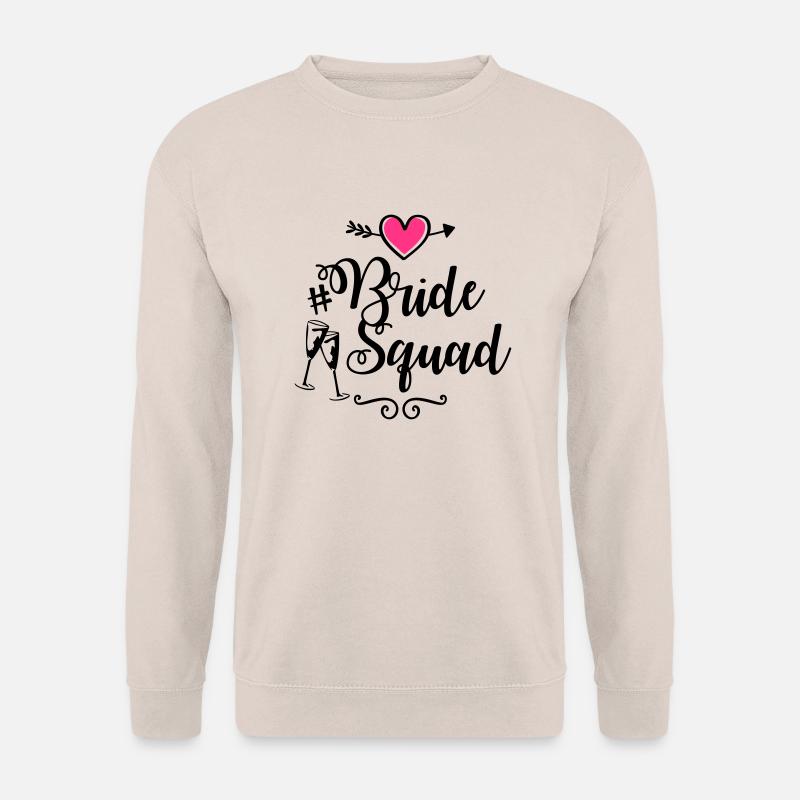 bride squad heart - Unisex Pullover - Sand
