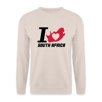 south_africa_i_love_2 - Sweat-shirt Unisexe - sable - Devant - Alina (178cm) & Michal (187cm)