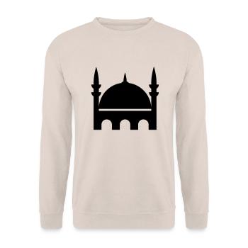 Moschee - Unisex Pullover - Sand - Vorne - Alina (178cm) & Michal (187cm)