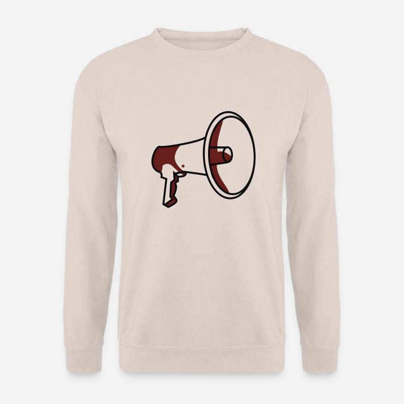 Lautsprecher, eigener Text - Unisex Pullover - Sand