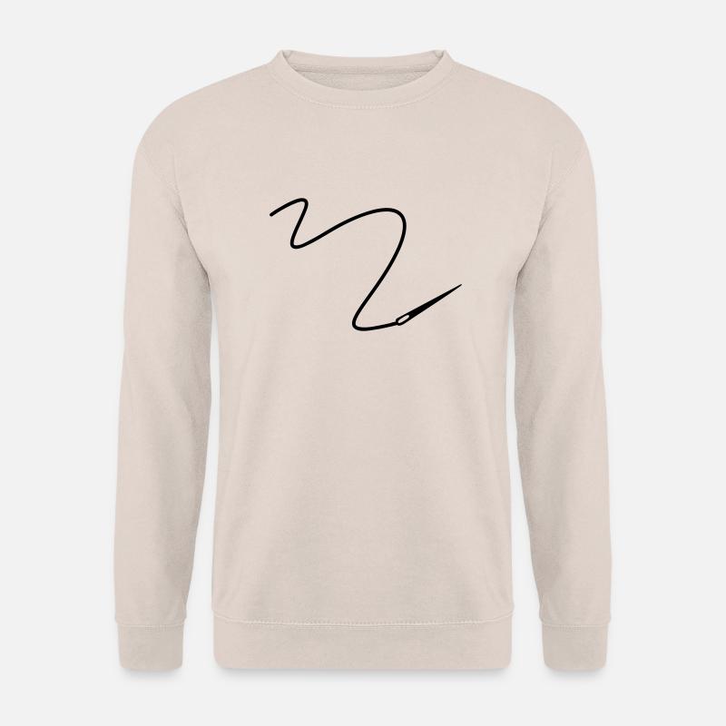 Needle with thread - Unisex Sweatshirt - sand