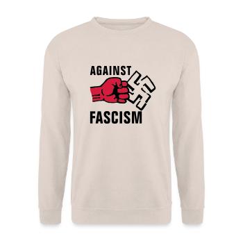 gegen_nazis_012011_f_2c - Sweat-shirt Unisexe - sable - Devant - Alina (178cm) & Michal (187cm)
