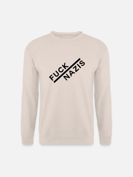 FUCK NAZIS - Unisex Pullover - Sand