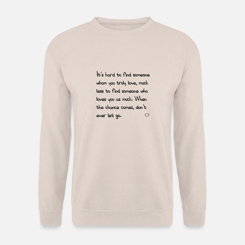 love quotes de - Unisex Pullover - Sand