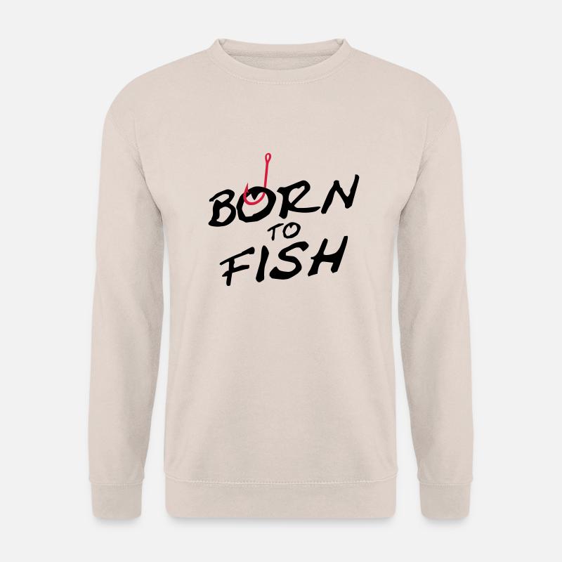 born_to_fish - Unisex Pullover - Sand
