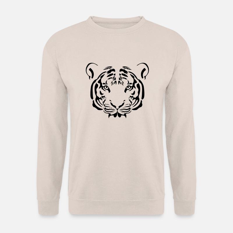 Tiger Gesicht - Unisex Pullover - Sand