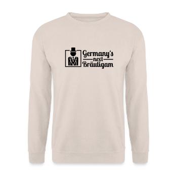 germanys_next_braeutigam_1_f1 - Unisex Pullover - Sand - Vorne - Alina (178cm) & Michal (187cm)
