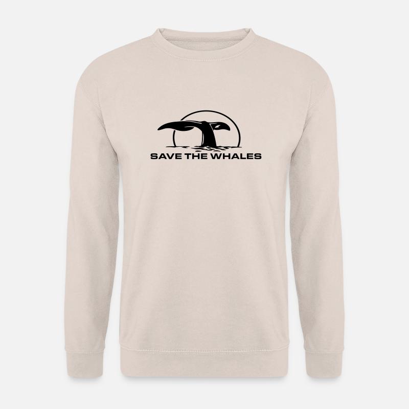 save_the_whales - Unisex Pullover - Sand