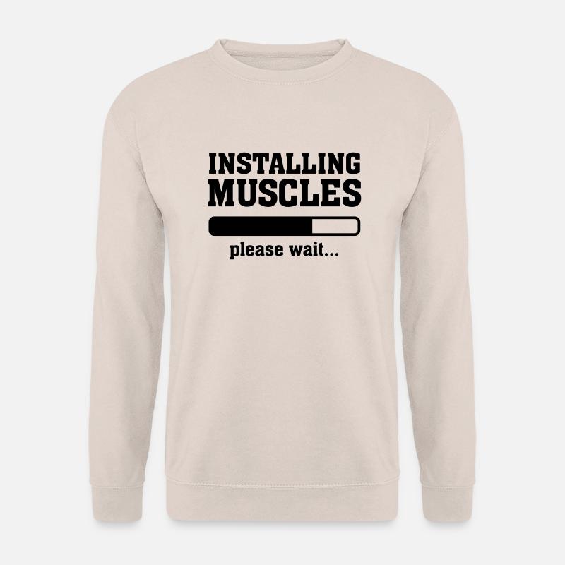 Installing Muscles - Unisex Sweatshirt - sand