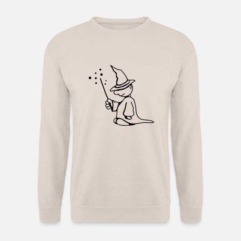 Piccolo mago con Magic Hat e bacchetta magica - Felpa unisex - sabbia