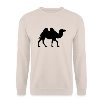Camel - Unisex Sweatshirt - sand - Front - Alina (178cm) & Michal (187cm)