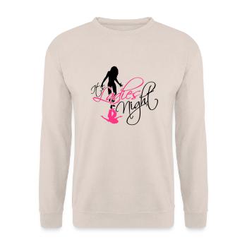 cool its ladies night ausgehen freundinnen party f - Unisex Pullover - Sand - Vorne - Alina (178cm) & Michal (187cm)