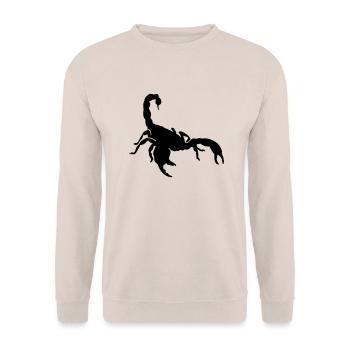 scorpion - Unisex Sweatshirt - sand - Front - Alina (178cm) & Michal (187cm)