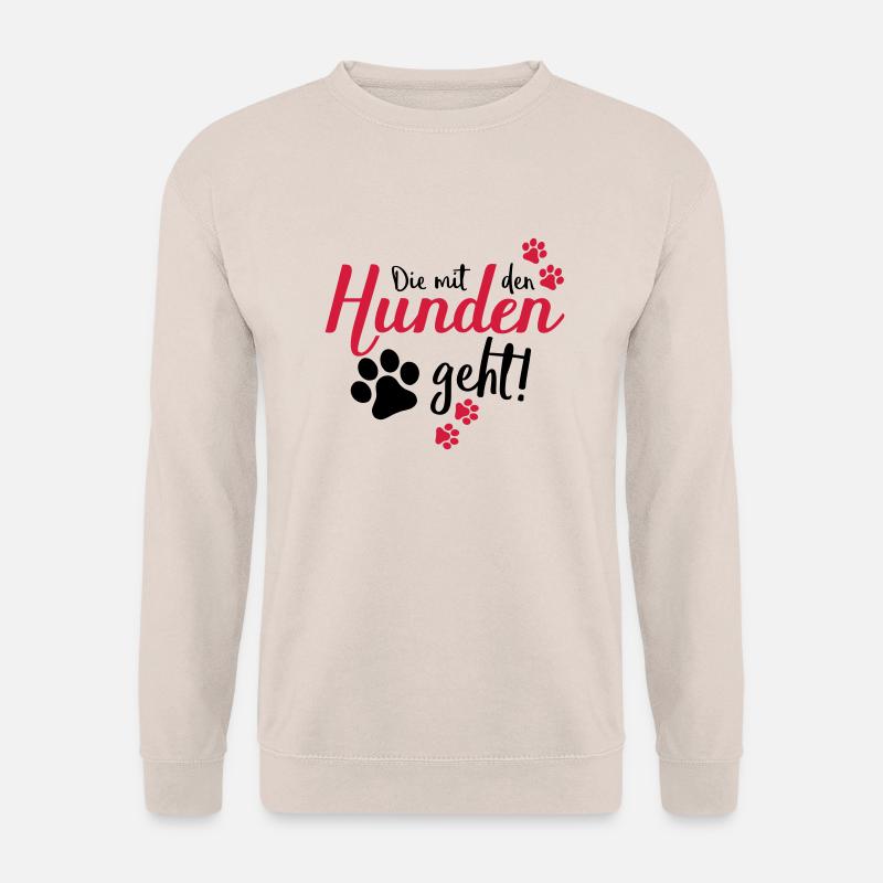 die mit den hunden geht - Unisex Pullover - Sand