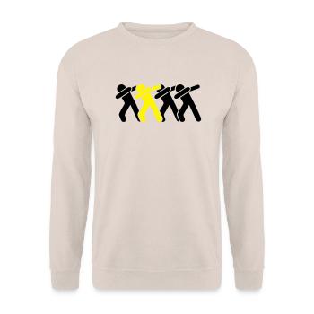 dabbing team - Unisex Pullover - Sand - Vorne - Alina (178cm) & Michal (187cm)