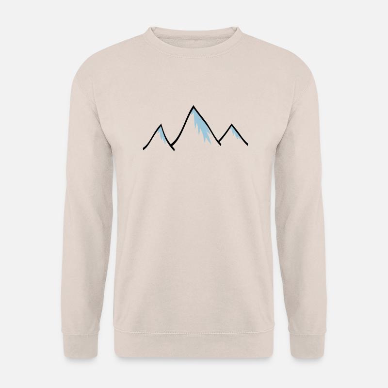 Berge mit Schneekuppe - Unisex Pullover - Sand