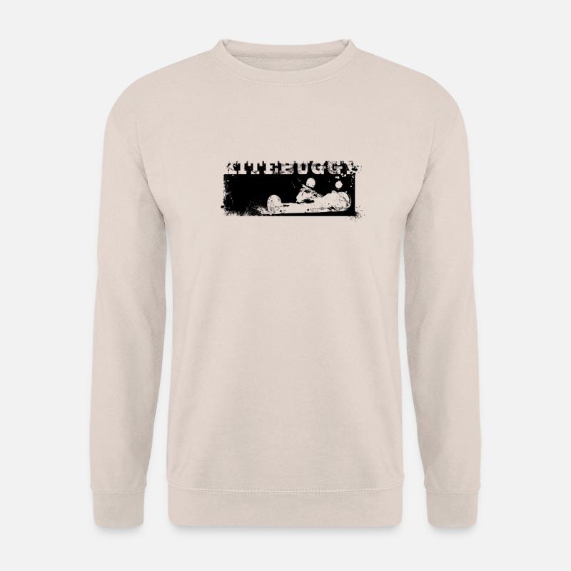 kite_vintage_black_bg - Unisex Pullover - Sand