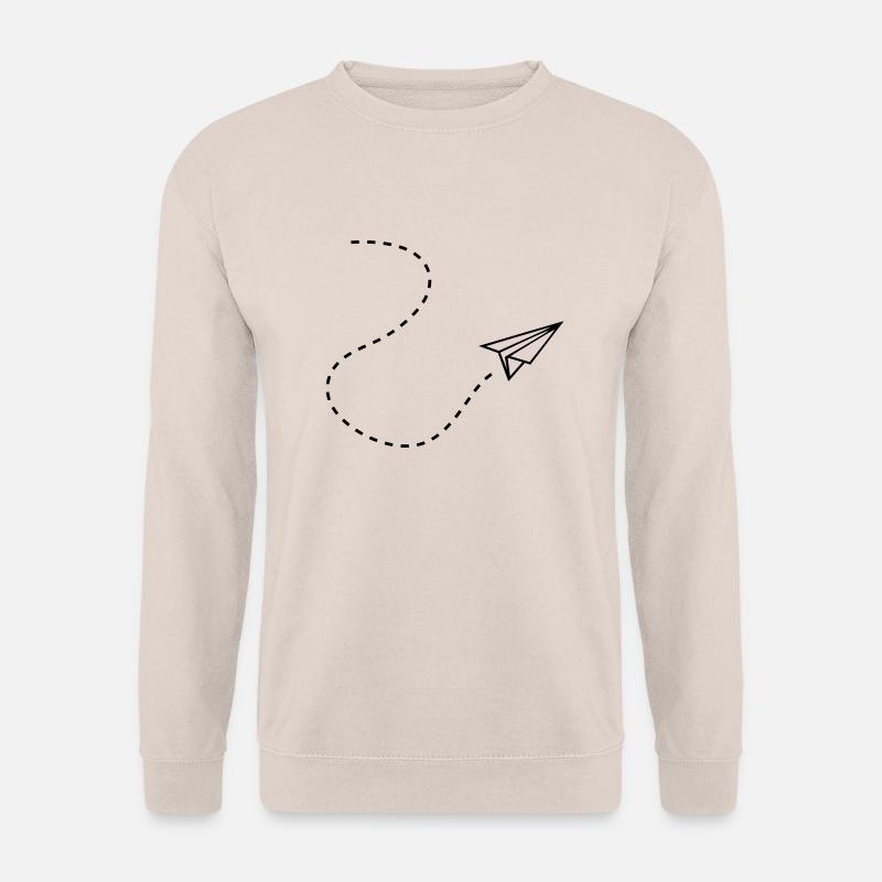 paper_plane__f1 - Unisex Pullover - Sand