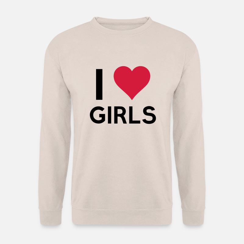 i_love_girls - Unisex Pullover - Sand