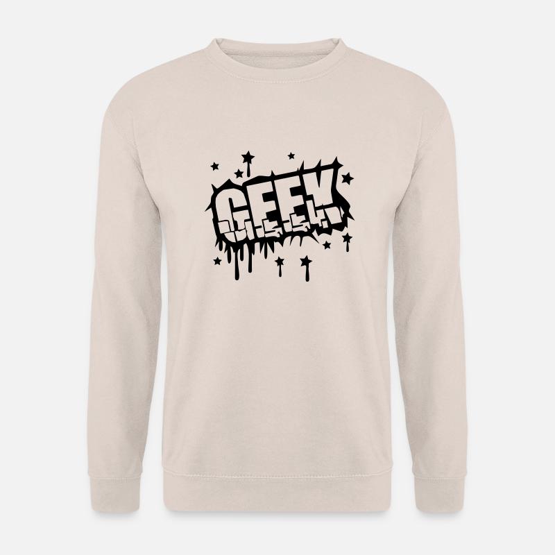 Geek Zerbrochenes Graffiti Design - Unisex Sweatshirt - sand