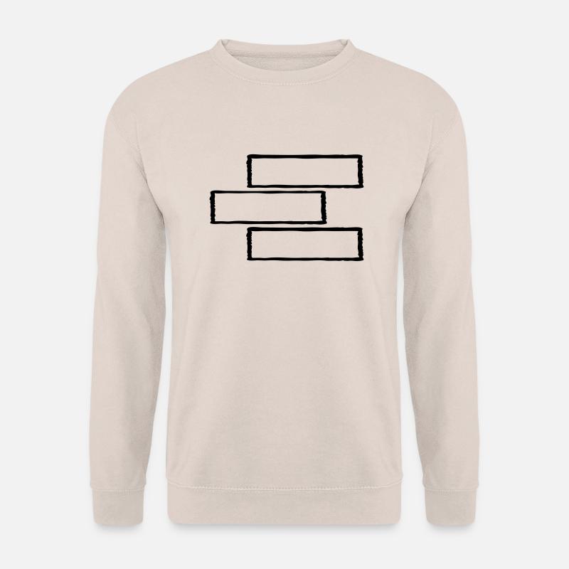 3 rectangular frame - Unisex Sweatshirt - sand