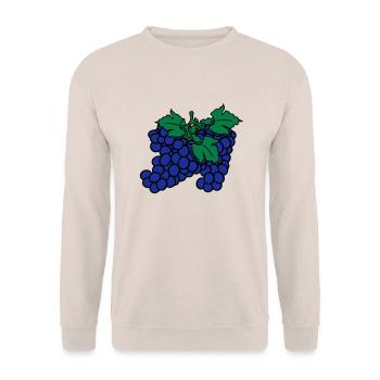 beaucoup de raisin raisins récolte du vin savoureu - Sweat-shirt Unisexe - sable - Devant - Alina (178cm) & Michal (187cm)