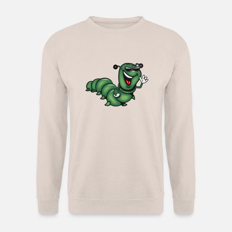 raupe hut witzig - Unisex Pullover - Sand