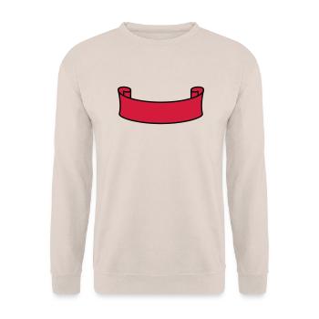 banner design logo text write name field blank coo - Unisex Sweatshirt - sand - Front - Alina (178cm) & Michal (187cm)