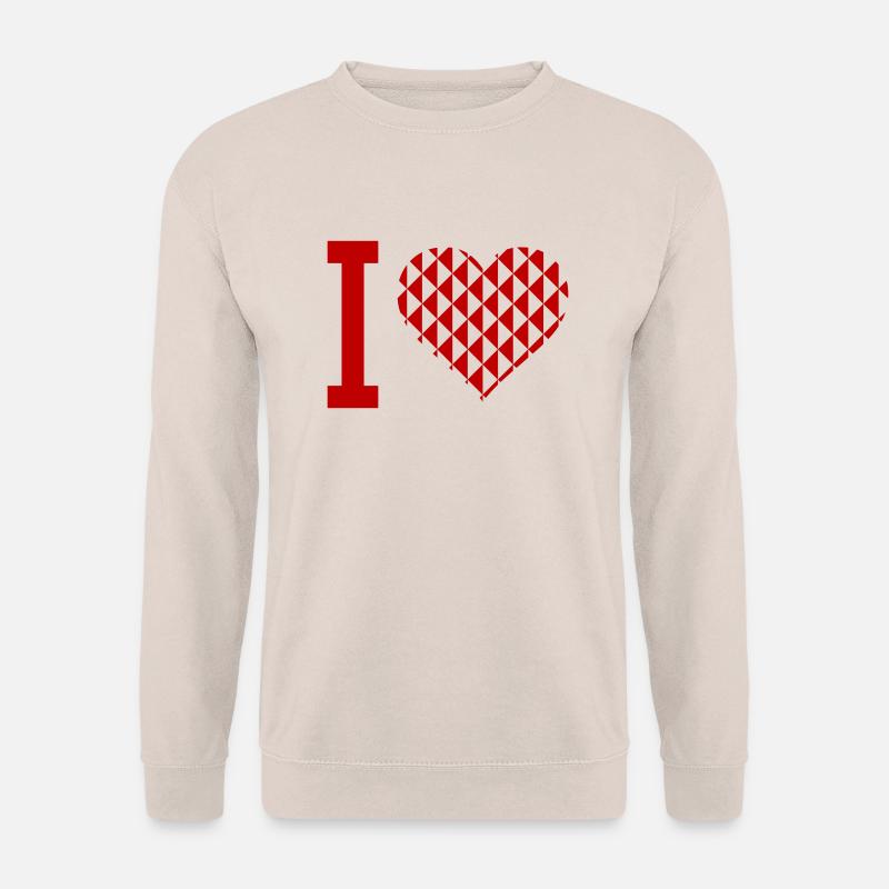i heart - Unisex Sweatshirt - sand