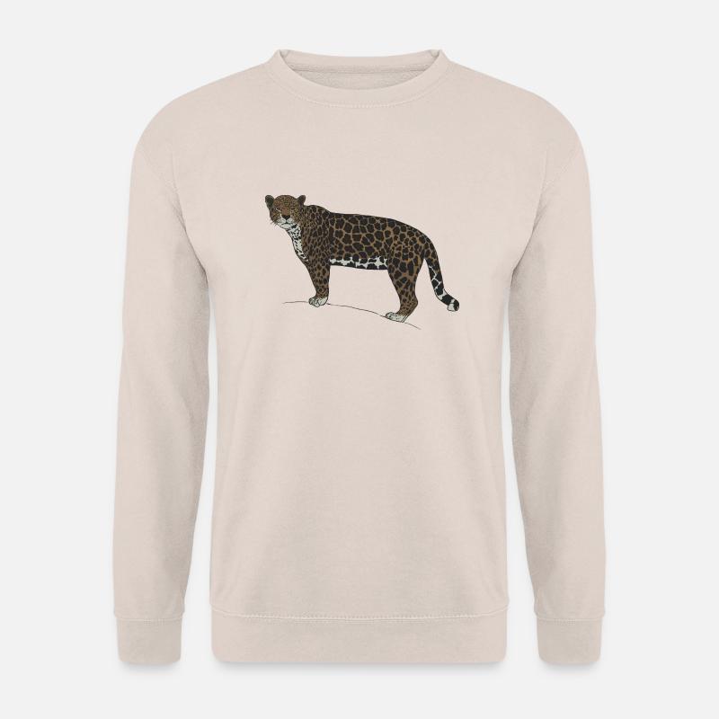 Jaguar-Blick - Unisex Pullover - Sand