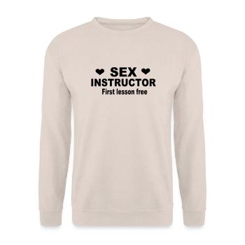 Sex - Unisex Pullover - Sand - Vorne - Alina (178cm) & Michal (187cm)