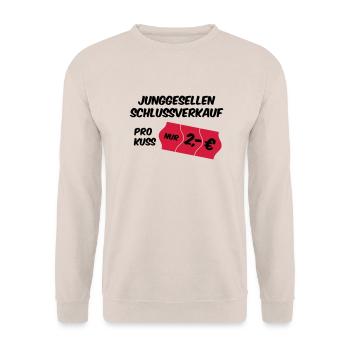 Bachelor - Unisex Sweatshirt - sand - Front - Alina (178cm) & Michal (187cm)