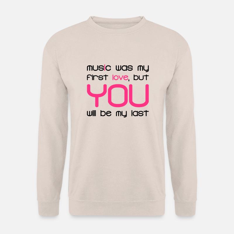 Music Was my First Love 2C - Unisex Pullover - Sand