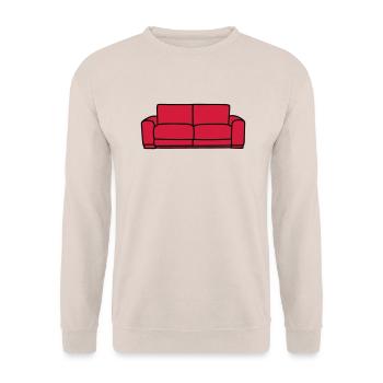 Sofa - Unisex Pullover - Sand - Vorne - Alina (178cm) & Michal (187cm)