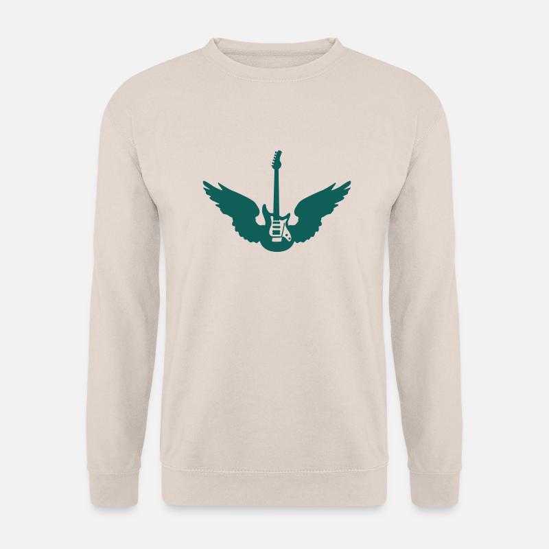 guitar_wings_b_092011_1c - Unisex Pullover - Sand