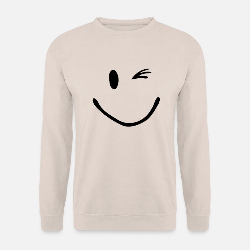 Zwinker Smiley - Unisex Pullover - Sand