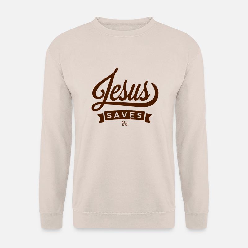 Jesus Saves - Unisex Pullover - Sand