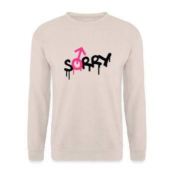 Sorry Gay - Unisex Sweatshirt - sand - Front - Alina (178cm) & Michal (187cm)