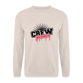 Crew Member Graffiti - Sweat-shirt Unisexe - sable - Devant - Alina (178cm) & Michal (187cm)