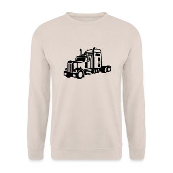 LKW - Unisex Pullover - Sand - Vorne - Alina (178cm) & Michal (187cm)